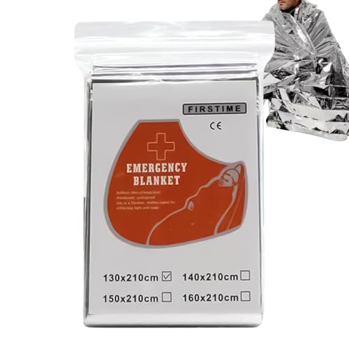 Couverture spatiale | Couverture d&rsquo;isolation d&rsquo;urgence – Couverture réfléchissante légère coupe-vent imperméable pour tornade, aide aux catastrophes, randonnée, soins aux sans-abri, camping, sécurité