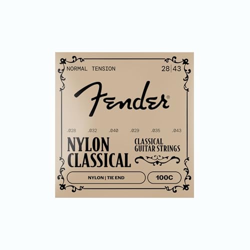 Encordoamento para Violão NYLON 0.28 100 Clear Prata Pura Fender