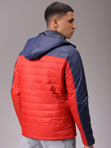 Image of The Indian Garage Co Men's Nylon Standard Slim Fit Mix & Match Puffer Jackets