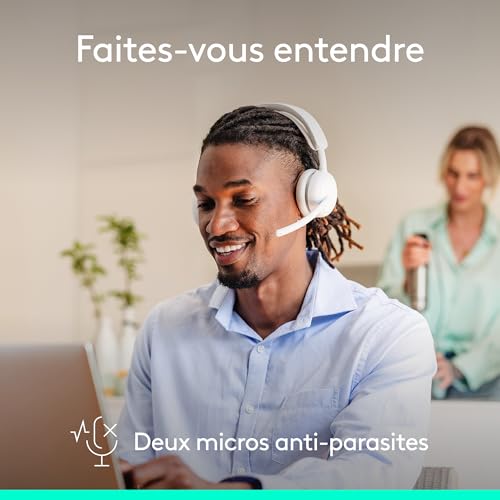 Logitech 2 ES Micro casque sur oreille Bluetooth sans fil filaire Suppresseur de bruit actif USB C cassé - vue 5