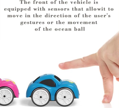 Image of TOYTASTIC Automatic Line Following Car, 2.4Ghz Smart Sensor Super Mini Cars, Gestures Inductive Car that Follows Drawn Line, Smart Automatic Avoidance Desktop Vehicle (Multi Colors)