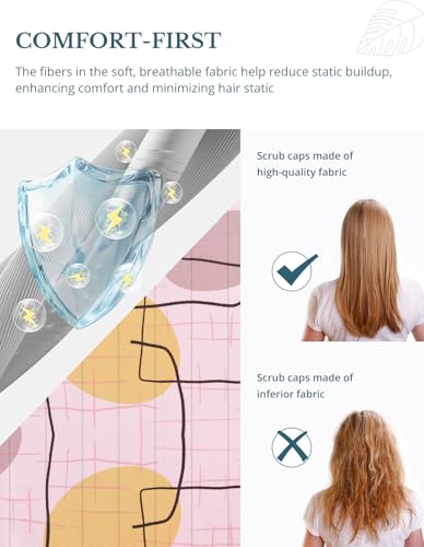 Image of Scrub Caps for Women with Buttons, Classic Surgical Caps