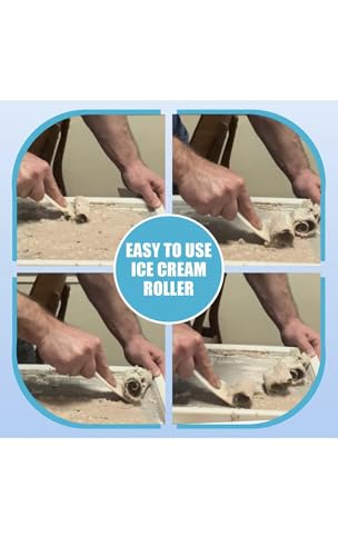 Image of Extra Large Rolled Ice Cream Maker (14 inchx10 inch) - Make Instant IceCream w /the Family - Manual Roll Your Own IceCream - Roll Ice Cream Tray (Light Pink)
