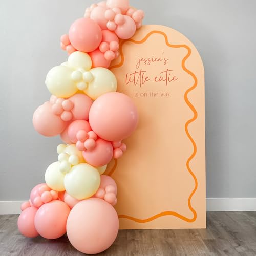 Image of Peach Balloons 12 inch, Peach Latex 50pcs Party Balloons | Baby Shower, Bridal Shower, Wedding, Birthday Party Decorations