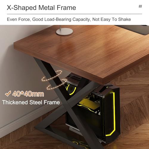 Poste de travail exécutif compact avec plateau de jeu ergonomique et moderne