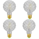Lxcom Lighting G95 Pineapple Decorative Edison Light Bulbs 4W Globe Vintage Nostalgic LED Edison Lig