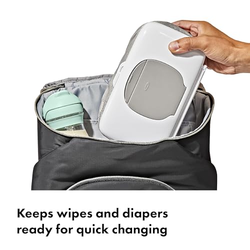 OXO Tot On-The-Go Wipes Dispenser with Diaper Pouch, Gray - image 2