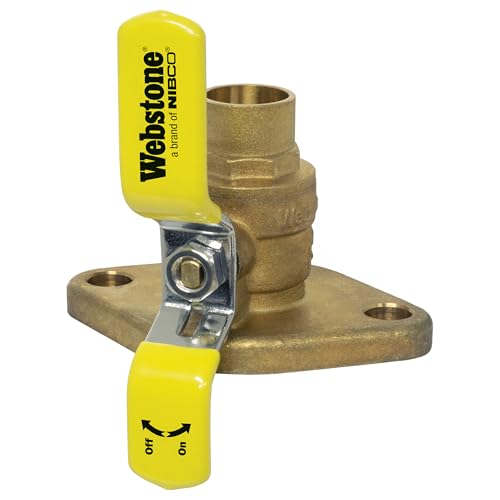 Webstone H-50403 The Isolator Full Port Forged Brass Uni-Flange Ball Valve - 3/4" Sweat x Flange