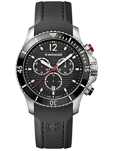 WENGER Unisex ErwachseneArmbanduhr Analog Quarz Silikon 01.0643.108