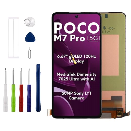 Écran LCD compatible Xiaomi Poco M7 Pro 5G 2409FPCC4G - Numériseur tactile 6.7" avec outils