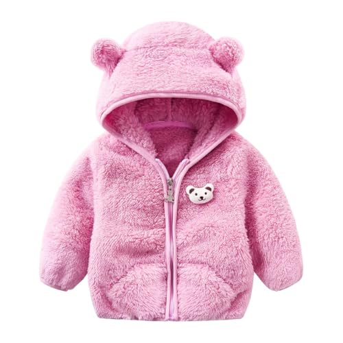 Image of Baby Teddy Bear Ear Soft Flannel Long Sleeve Hoodie & Leggings Unisex All Season Clothing Set For Baby Boys And Baby Girls
