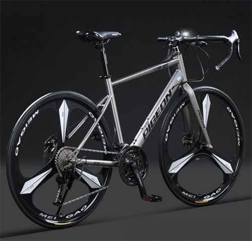 �yXXA�z700C���[�h�o�C�N �X�s�[�h�ϑ����]�� 21/24/27/30���I���� �X�g���[�g���Ή� ���J�j�J���f�B�X�N�u���[�L �j���t���[�� 160-185cm�g���Ή� �A�E�g�h�A�T�C�N�����O��p (3�J�b�g�J�[�u�n���h���A�O���[,30��)