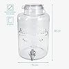 Fontaine à Boissons En Verre 8L – Distributeur Eau/jus Avec Robinet Et Couvercle – Navaris