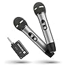 Wireless Microphones, Wireless Microphone with One-to-One Chip Connection, 40H Duration, 200 FT Distance Receiving, Semi-Metallic tube Microphone for Singing, Video Recording, YouTube, Home Party