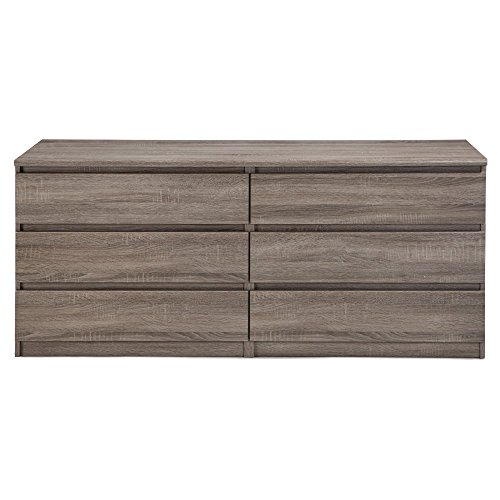 Tvilum Scottsdale 6 Drawer Chest in Truffle