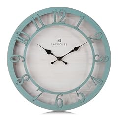 Lafocuse 12 Inch Teal Kitchen Farmhouse Wall Clocks Battery Operated Lafocuse 12 Inch Teal Kitchen Farmhouse Wall Clocks Battery Operated product
