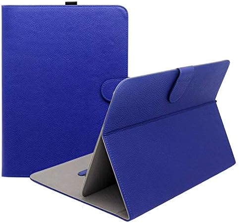 ProCase Universal Folio Case for 9-10 inch Tablet, Leather Stand Protective Case Cover for 9" 10.1" Touchscreen Tablet with Multi-Angle Stand (Navy Blue)