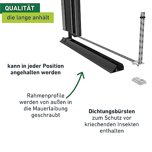 Fliegengitter Schiebetür von Windhager für Insektenschutz
