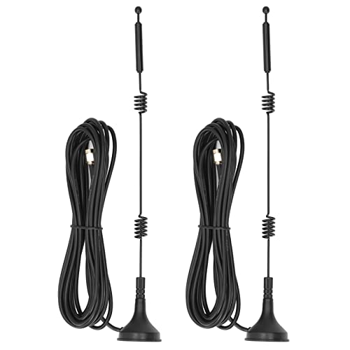 Antena de base magnética, antena wi-fi – 2 peças de antena de roteador de alto ganho de cobre com ba