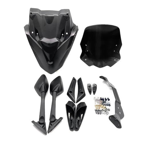 Pare-brise NMAX anti-vent et froid avec panneau masque avant pour moto 2021-2023