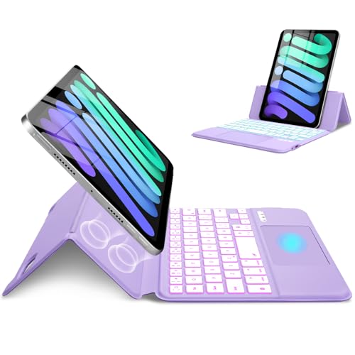 MePadKey USpzL[{[hP[X iPad Mini 7 A17 Pro 7(2024)/Mini 6 6(2021) 8.3C`ɑΉByʁA^ASʕیApxAɂCCzP[XCType-C[d@\A