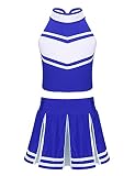 Sxiwei Kids Girls2 Piece Cheer Leader Uniform Halloween Party Cheerleading Costume Team Dance Outfit