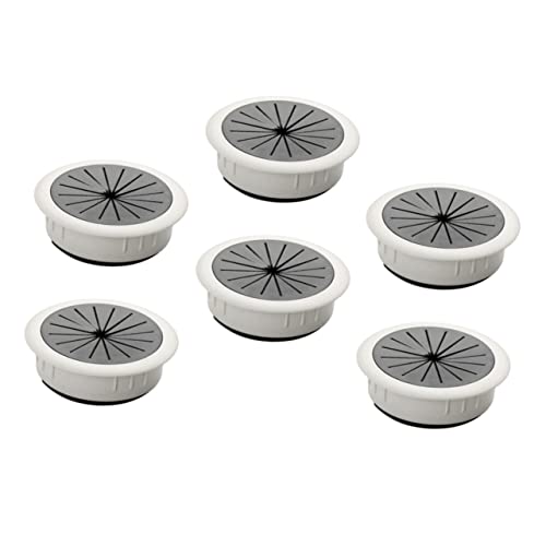 Angoily 6 piezas Cubierta para Pasacables de Escritorio para Organizador de Cables Base para Gestión de Cables Bajo el Escritorio miniatura 1
