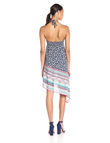 Ella Moss Women's Oceana Asymmetric Hem Dress, Desert, Large #TOP1