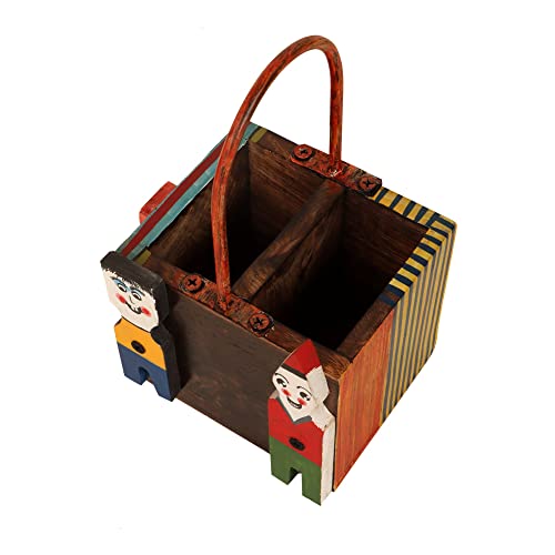 Image of AAKRITI ART CREATIONS Hand Crafted Handcrafted Modern Desk Organiser | Handcrafted Home Decor | Milestone Birthday Gift | Office Gift | Housewarming GiftShowpiece