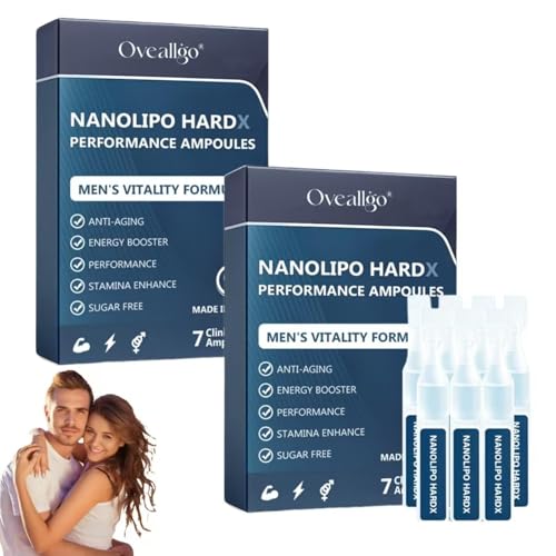 NanoLipo HardX Performance Ampoules, 2025 New Men's Performance Drops - Show Men's Charm(1 Box/7 Pieces) (2)