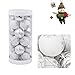 Produktbild 24 Stück Weihnachtskugeln Baumkugeln, Morbuy Weihnachtsdekorationen Baumschmuck für Weinachtsbaum Tannenbaum, Weihnachten, Hochzeit, Jubiläum, Party, Feier usw (24pc,Weiß)