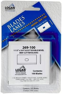 Authentic Logan 269 Mat Cutter Blades (100 PCS) for Picture Framing