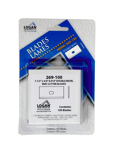 Authentic Logan 269 Mat Cutter Blades (100 PCS) for Picture Framing