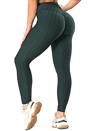 RIOJOY Damen Push Up Leggings - High Waist Anti Cellulite Leggins Scrunch...