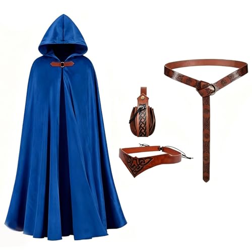 Cape et sac à la taille médiévaux pour compléter votre tenue de viking