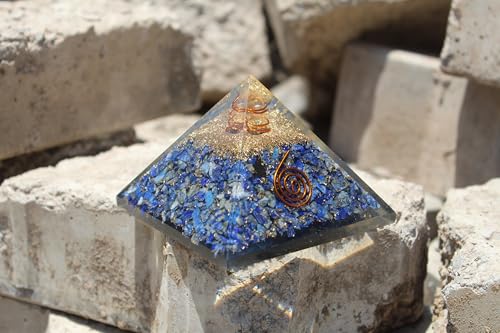 Générateur énergie positive lapis lazuli pyramide orgone cuivre de guérison - 5