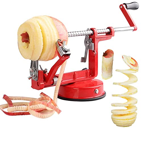 Apple Peelers, Apple Peeler Corer Slicer Stainless Steel 3 in 1 Heavy Duty with Suction Grips Base Peelers Apple Pear Potato Applesauce Cider Apple juice Apple Pie Tools Peelers for Kitchen Apple Peelers, Apple Peeler Corer Slicer Stainless Steel 3 in 1 Heavy Duty with Suction Grips Base Peelers Apple Pear Potato Applesauce Cider Apple juice Apple Pie Tools Peelers for Kitchen