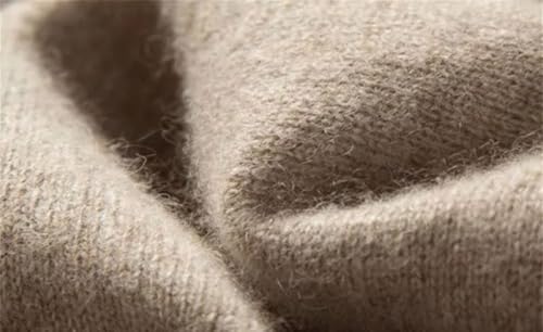 Men's Solid Cashmere Sweater High Lapels Pullovers Knitted Winter Tops Long Sleeve Jumpers 5