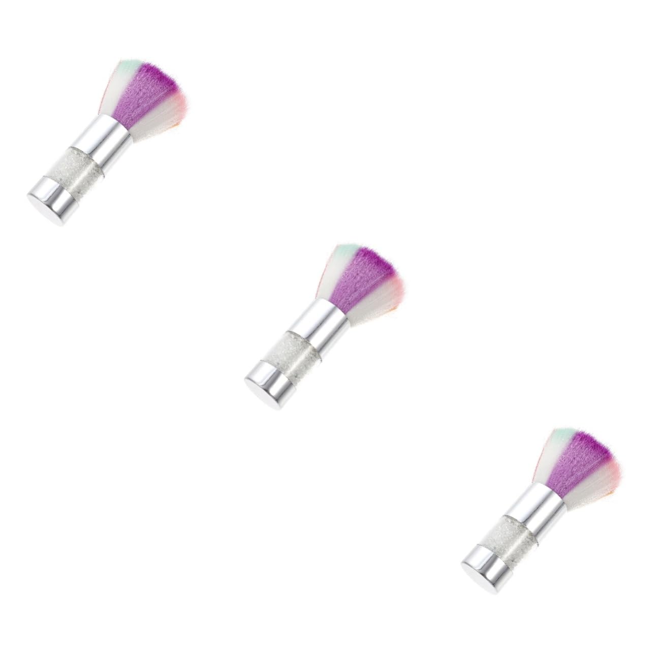 FRCOLOR 3 Pezzi Spazzola Per Spolverare Le Unghie Spazzola Per Spolverare Le Unghie Per Smalto in Gel Spazzola Per La Pulizia Della Manicure Manico Comodo