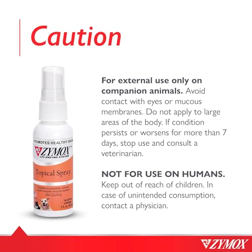 Zymox Topical Hot Spot Spray for Dogs and Cats Without Hydrocortisone, 2oz - Thumbnail 5