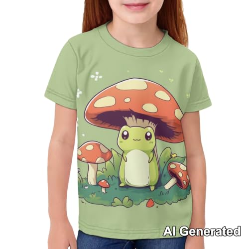 Image of Xhuibop Kids Tshirts Girls Boys 3-16 Years Summer Clothes for Teens Loose Fitting Tops