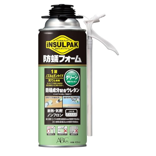 インサルパック 発泡ウレタンフォーム 防蟻フォーム グリーン 435ml IBF 6本入