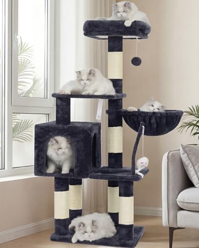 Cat Tree 54 Inch — main product photo from Amazon listing (ASIN B0G1YNW96B)