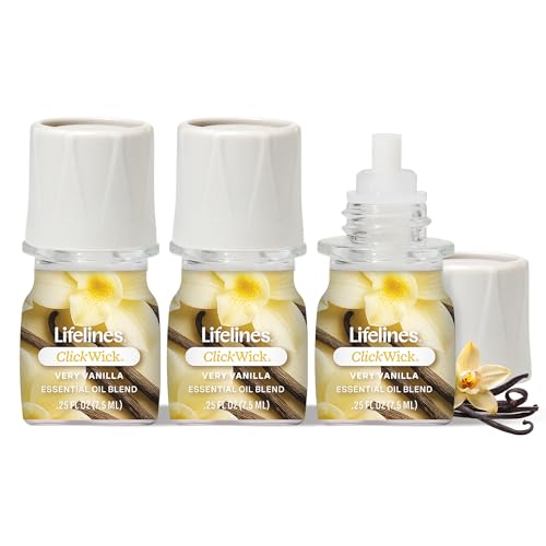 Lifelines ClickWick Essential Oil Blends for Lifelines Diffusers, 3-Pack Very