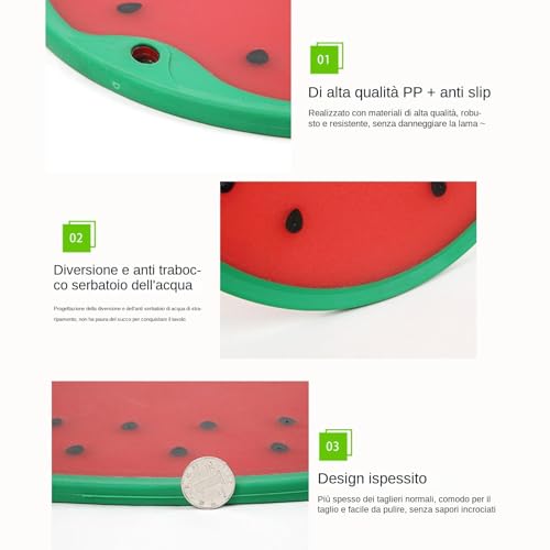 Planche à découper pour pastèque durable en matériau PP de qualité - 7