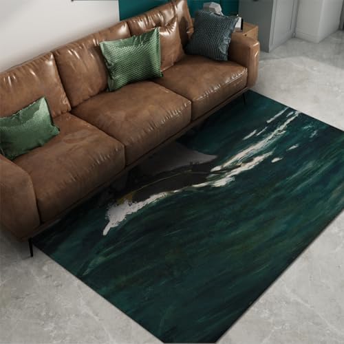 Tapis de cuisine facile à nettoyer Monet Vague Verte - 2