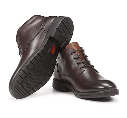 Fluchos Para Hombre. F1305 Zapatos De Piel F1305 MarróN Oscuro (40), Plano, 1 A 3Cm, Casual - 4