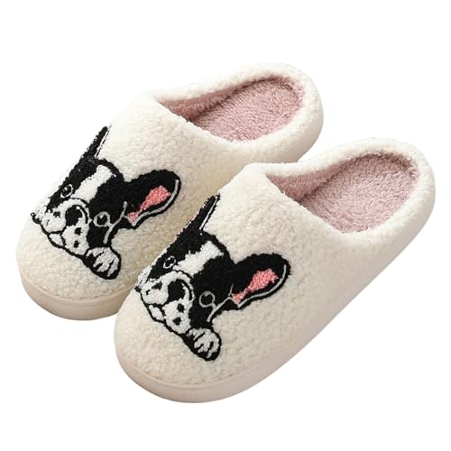 Halloween Pumpkin Slippers for Women Men 𝐒pooky Plush Warm Slippers Memory Foam 𝐇ouse Home Winter Shoes for Indoor Outdoor
