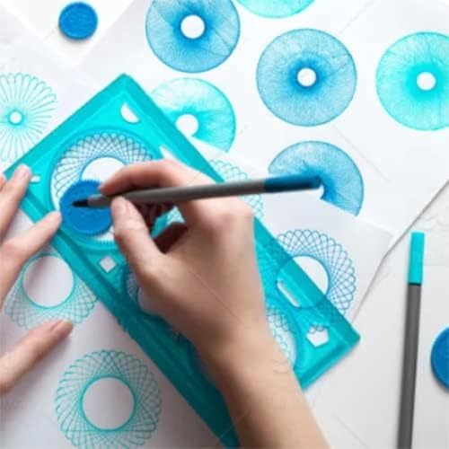 SNAPTRON Birthday Return Gifts Birthday Party for Kids -10Pcs Designer Spirograph Ruler for Returns for Kids Adults Bulk birthday's Return Gift 6-12 (Spirograph Ruler, 10)