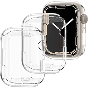 Mastten 3 Pack Screen Protector Compatibel met Apple Watch Series 7 41mm Case, Allround Zachte TPU Scherm…